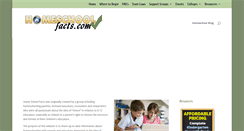 Desktop Screenshot of homeschoolfacts.com